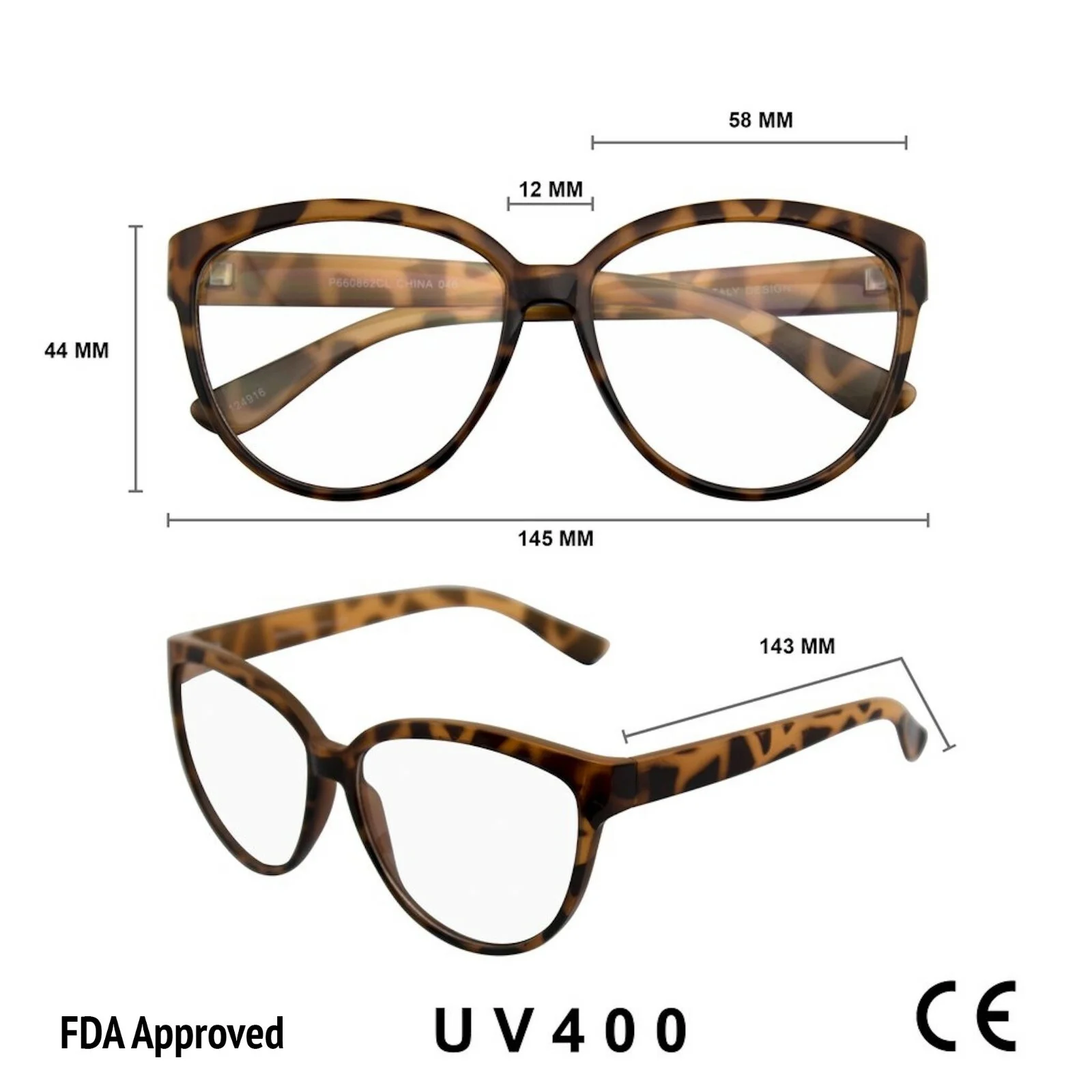 Womens Retro Nerd Clear Lens Fashion Cat Eye Geek Glasses 2